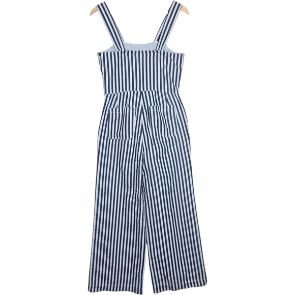 Rolla's Sailor Salty Stripe White‎ Leg Jumpsuit Navy White Size S - Picture 1 of 8